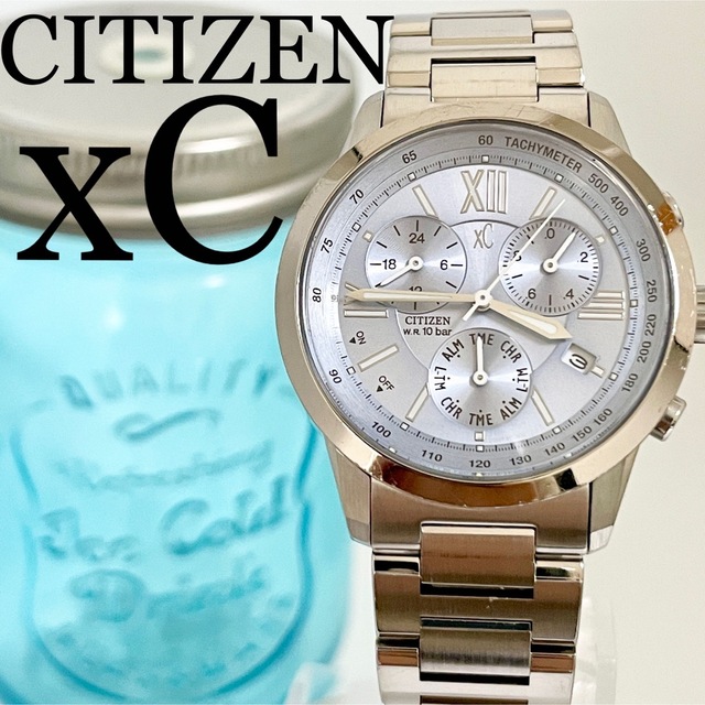 343 CITIZEN クロスシー時計　レディース腕時計　メンズ腕時計　ブルー
