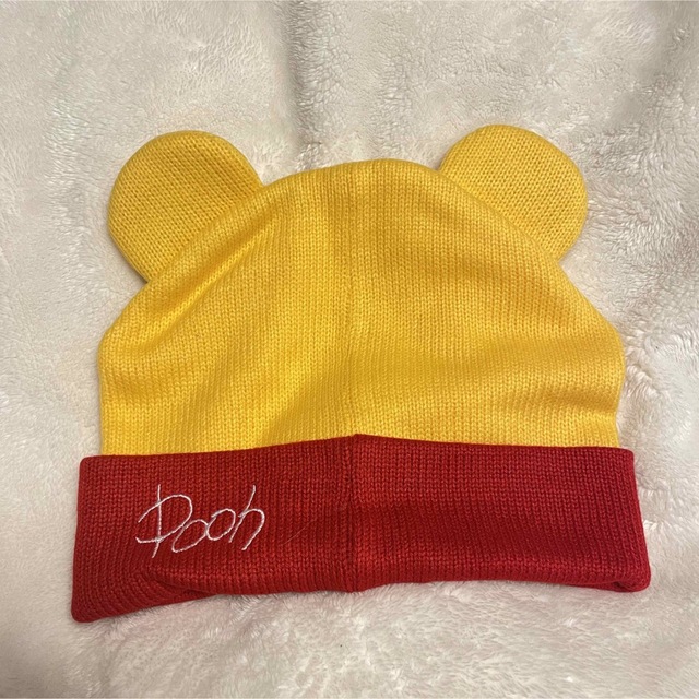 ディズニー Disney プーさん 帽子 毛糸ニット - 帽子