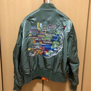 美品　Supreme Globe MA-1 オリーブ