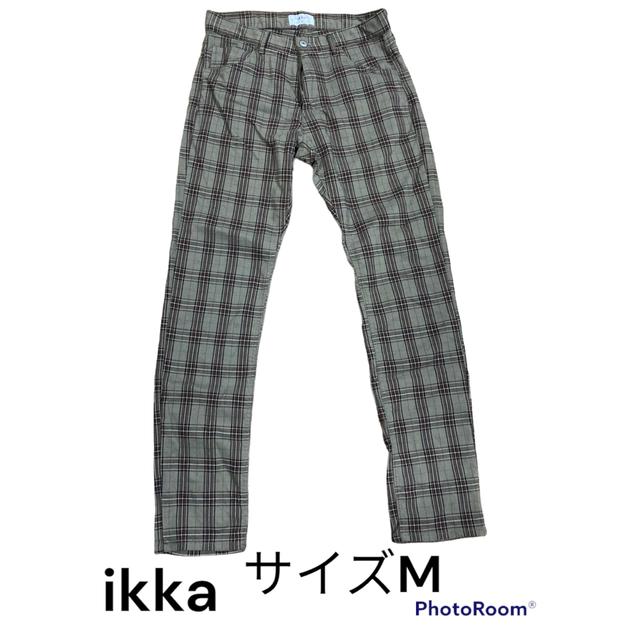 ikka チェック柄パンツ サイズM ブラウン | cirugialaservision.com