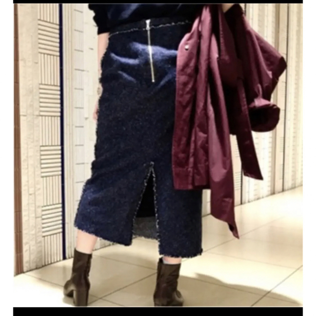 AURALEE(オーラリー)の最終価格　AURALEE シルクデニムスカート レディースのスカート(ロングスカート)の商品写真
