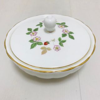 ウェッジウッド(WEDGWOOD)のウェッジウッド ワイルドストロベリー キャンディポット(小物入れ)