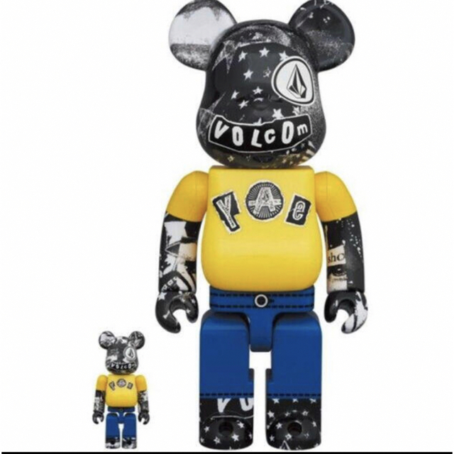 BE@RBRICK(ベアブリック)のBe@rbrick Volcom MEDICOM TOY  400%100% エンタメ/ホビーのフィギュア(その他)の商品写真