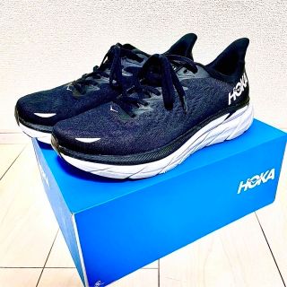 ホカオネオネ(HOKA ONE ONE)の【美品】ホカオネオネ クリフトン 8 WIDE HOKA ONE ONE(シューズ)