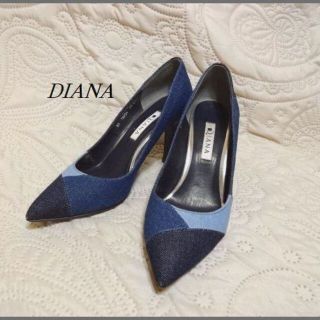 ダイアナ(DIANA)のDIANAダイアナ　デニム パッチワーク パンプス(ハイヒール/パンプス)