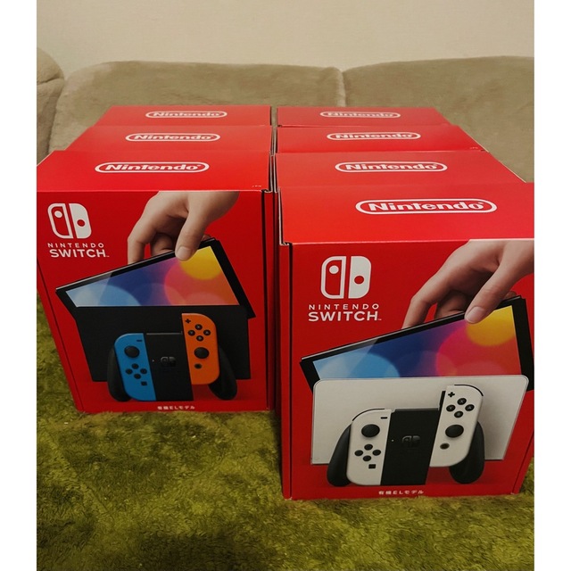 Nintendo Switch(ニンテンドースイッチ)の【７台セット】新品 未使用 ニンテンドースイッチ 有機ELモデル  エンタメ/ホビーのゲームソフト/ゲーム機本体(家庭用ゲーム機本体)の商品写真