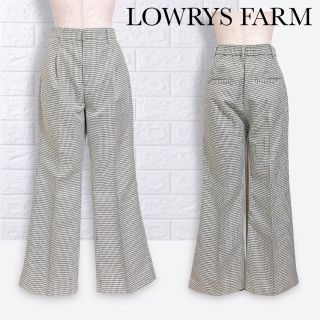 ローリーズファーム(LOWRYS FARM)のローリーズファーム チェック フレア ワイド パンツ(その他)