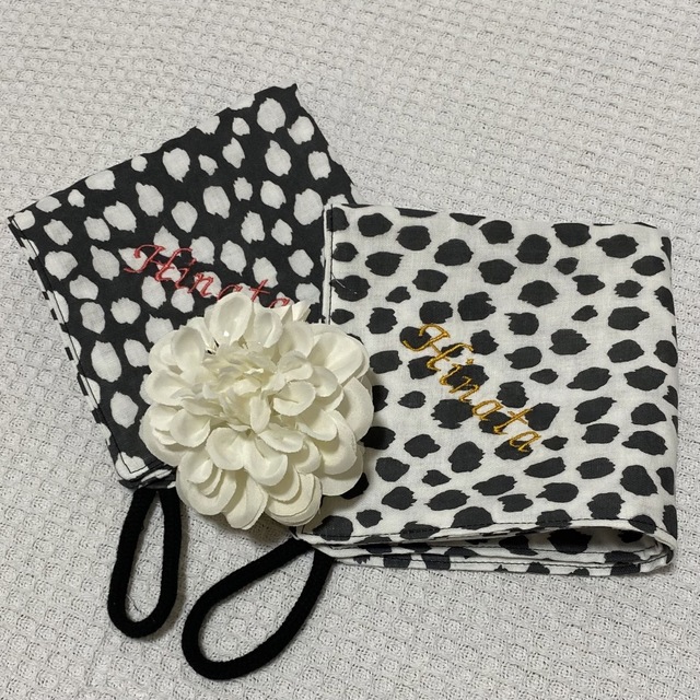 刺繍名入れ♡ダルメシアンセット ハンドメイドのキッズ/ベビー(バッグ/レッスンバッグ)の商品写真