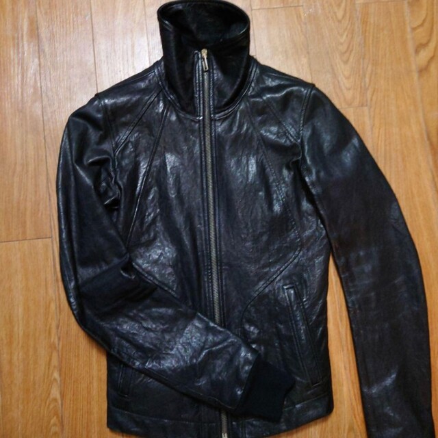 リックオウエンス RickOwens インターシャ サイズXS レザージャケット