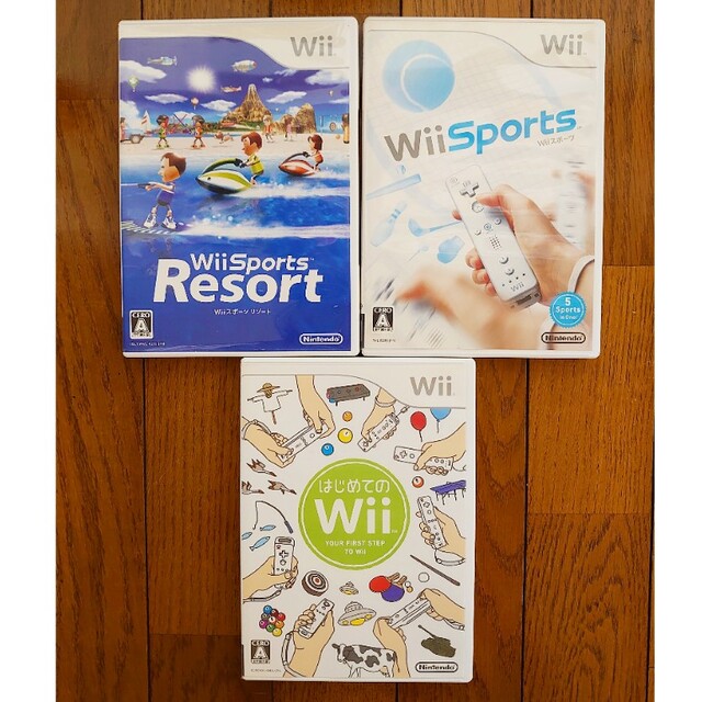 Wii(ウィー)の早い者勝ち💫Wii ハンドル リモコン ソフト モーションプラス エンタメ/ホビーのゲームソフト/ゲーム機本体(家庭用ゲーム機本体)の商品写真