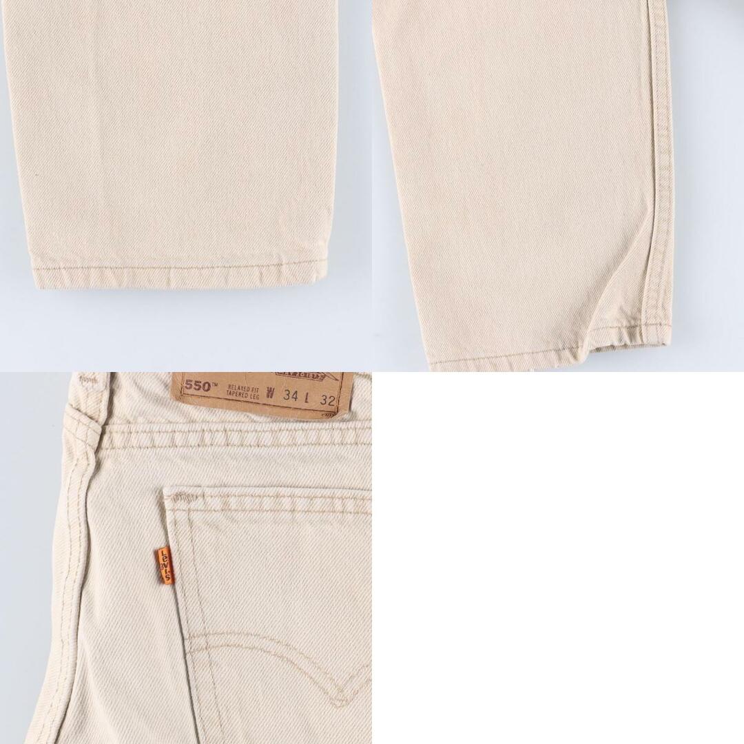 90年代 リーバイス Levi's 550 RELAXED FIT TAPERED LEG オレンジタブ テーパードジーンズ デニムパンツ USA製 メンズw33 ヴィンテージ /eaa309435