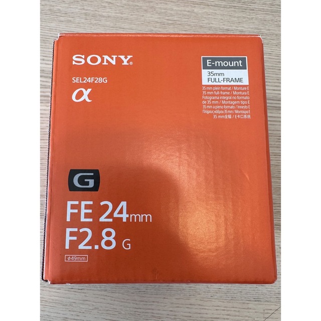 SONY - sony ソニー FE 24mm f2.8 G 元箱 付属品 SEL24F28G