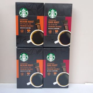 スターバックスコーヒー(Starbucks Coffee)のスターバックス　コーヒー　ソリュブル　ミディアム　ダークロースト　ブラック(コーヒー)