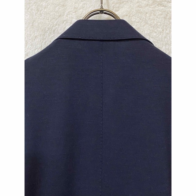 BARNEYS NEW YORK ネイビー ニットジャケット BARNEYS NEW YORK - 【美品】バーニーズニューヨーク メンズ