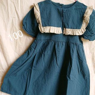 新品未使用 コットン クラシカル ワンピース セレクト 子供服 100(ワンピース)