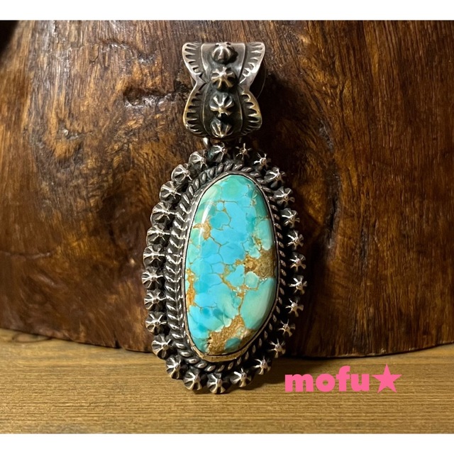 きれいなターコイズのペンダント インディアンジュエリー navajo