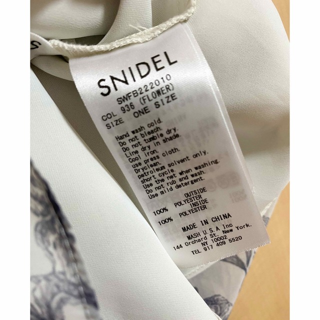 SNIDEL(スナイデル)のSNIDEL Sustainableオーガンシースルーブラウス レディースのトップス(シャツ/ブラウス(半袖/袖なし))の商品写真