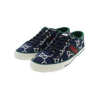 グッチ(Gucci)のGUCCI グッチ スニーカー 9 1/2(28cm位) 紺xベージュ等(総柄) 【古着】【中古】(スニーカー)