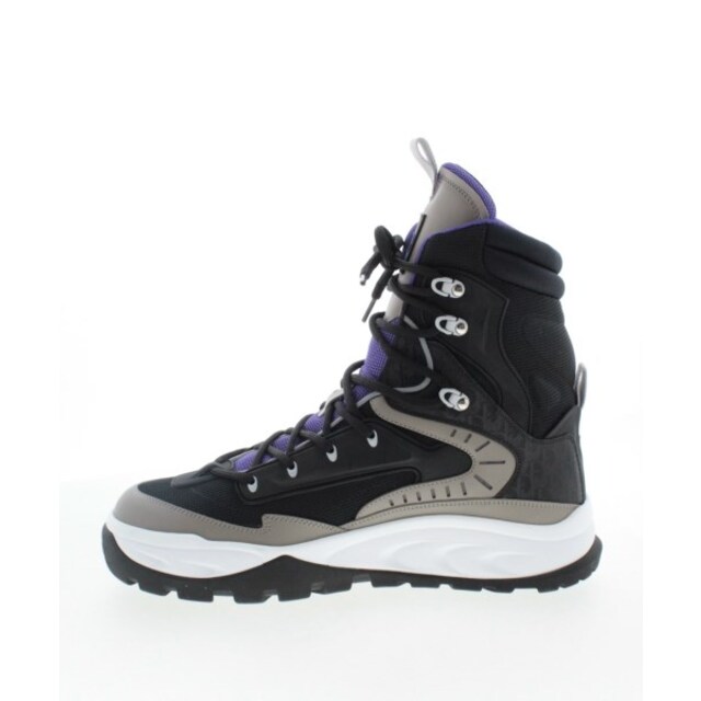 DIOR HOMME(ディオールオム)のDior Homme ブーツ 44(29cm位) 黒x紫xベージュ等 【古着】【中古】 メンズの靴/シューズ(ブーツ)の商品写真