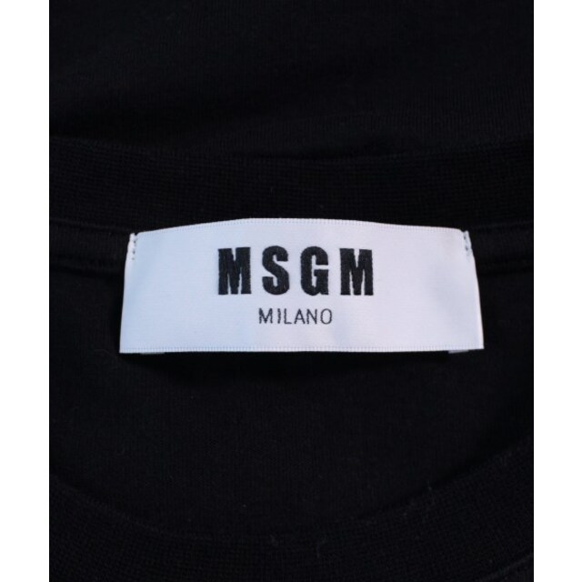 MSGM(エムエスジイエム)のMSGM エムエスジーエム Tシャツ・カットソー XL 黒 【古着】【中古】 メンズのトップス(Tシャツ/カットソー(半袖/袖なし))の商品写真