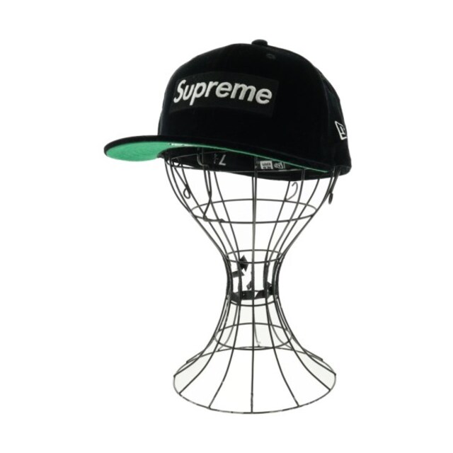 Supreme シュプリーム キャップ 57.7cm 黒x緑