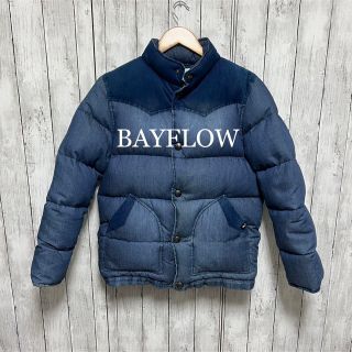 BAYFLOW　ウォッシュ加工デニム ダウンジャケット