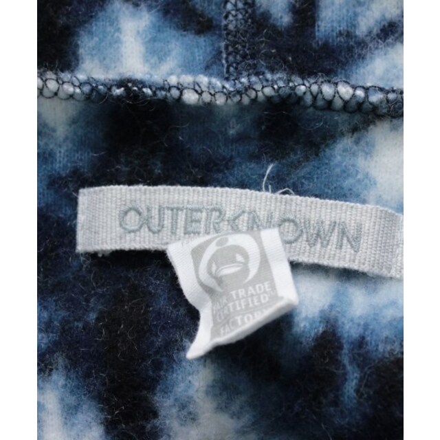 OUTERKNOWN アウターノウン パーカー XL 紺系x白(総柄) 2