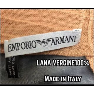 アルマーニ(Armani)の美品 4万 EMPORIO ARMANI ウール100% ストール イタリア製(マフラー)