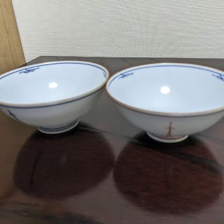 【used　ヒビあり】夫婦茶碗(食器)