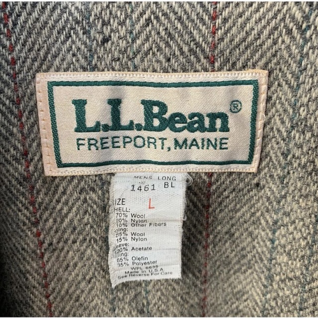 70s80s USA製 l.l.bean ストームコート ベージュ L LONG