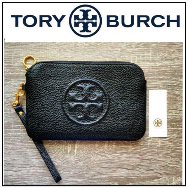 新品 トリーバーチ/TORY BURCH ポーチ ペリー ボンベ　リスレット 黒