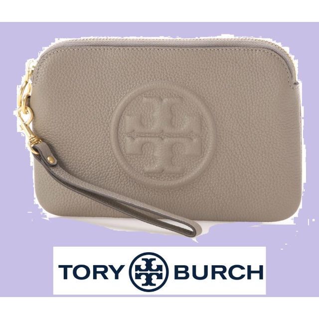 新品 トリーバーチ/TORY BURCH ペリー ボンベ　リスレット　グレー