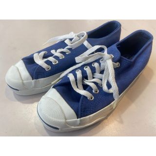 コンバース(CONVERSE)の90s USA製 コンバース ジャックパーセル 紺スエード 23センチ 新品(スニーカー)