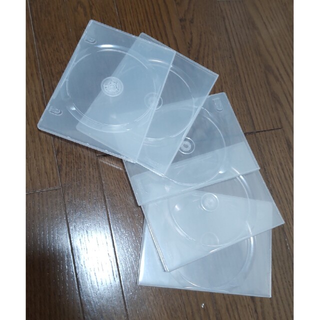 CD DVD トールケース スリム 1枚用✕5個 空 透明 表紙いれ付き インテリア/住まい/日用品の収納家具(CD/DVD収納)の商品写真