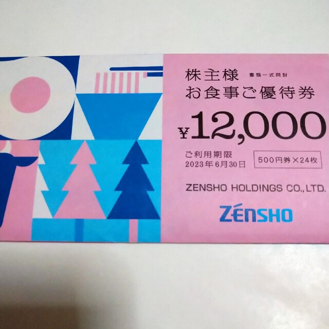 優待券/割引券ゼンショー　12,000円