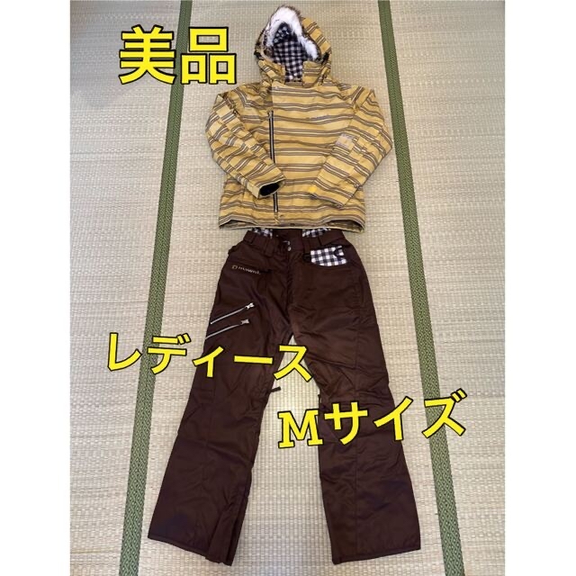 美品】mawnt スノボウェア スキーウェア レディース Mサイズ 上下
