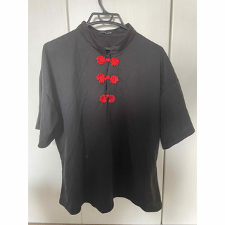 エーシーディーシーラグ(ACDC RAG)のチャイナ　Tシャツ 原宿系 レディース　メンズ (Tシャツ(半袖/袖なし))