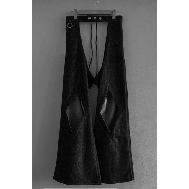 MASU 23ss DENIM CHAPS(BLACK)-