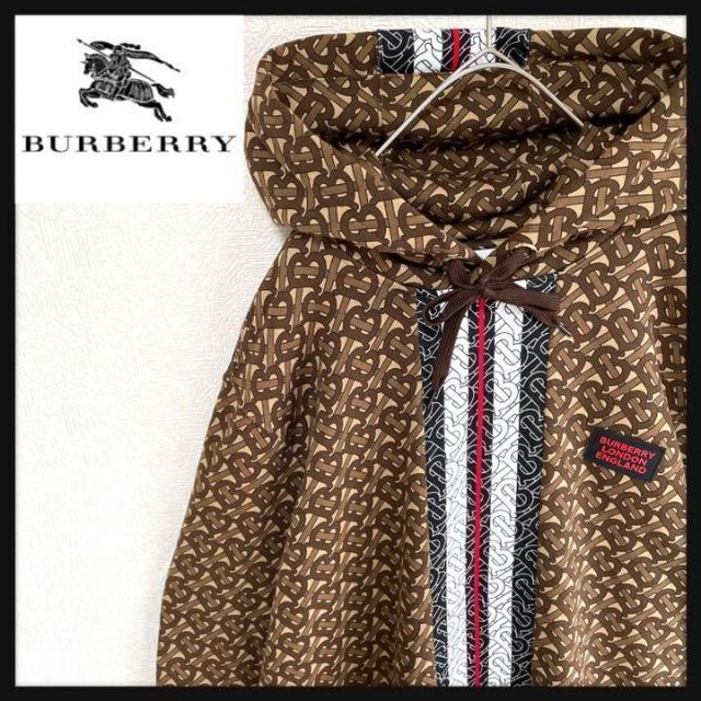 BURBERRY - 極美品♪バーバリーロンドン TBモノグラムパーカー☆大きめサイズ 21AW