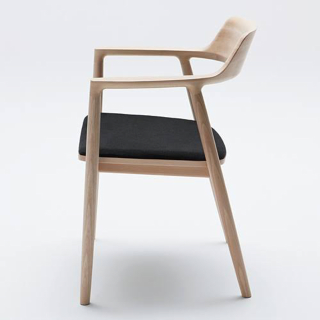 逸品】 MUJI (無印良品) - HIROSHIMA アームチェア(張座)オーク 深澤
