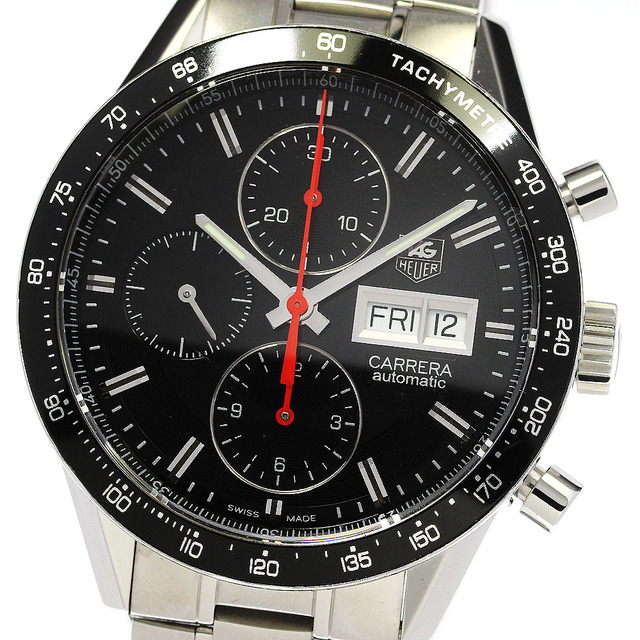 美品 クロノグラフ カレラ HEUER】タグホイヤー ☆箱・保証書付き【TAG