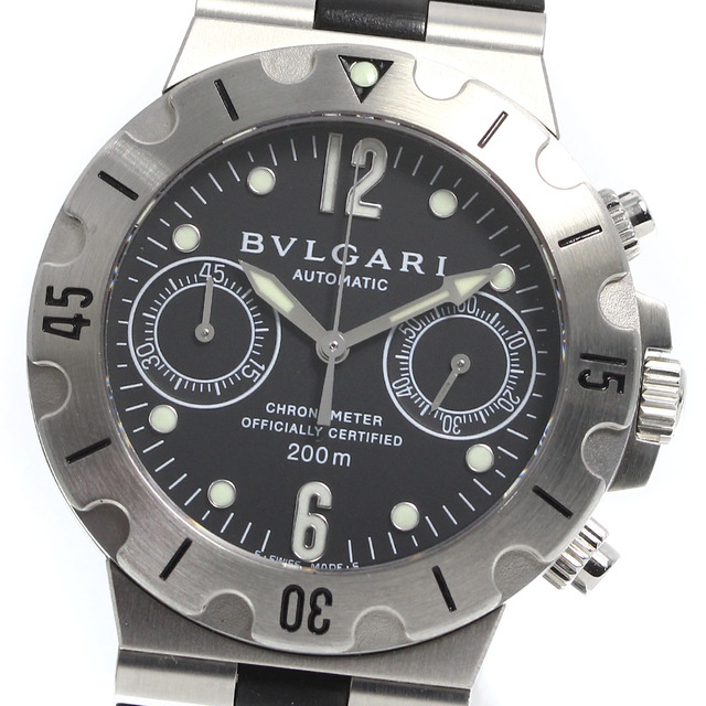 100%品質 BVLGARI メンズ_735031 自動巻き SCB38S クロノグラフ