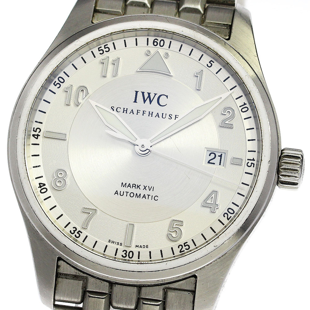 【IWC SCHAFFHAUSEN】IWC スピットファイヤー マークXVI デイト IW325505 自動巻き メンズ_734625【ev10】