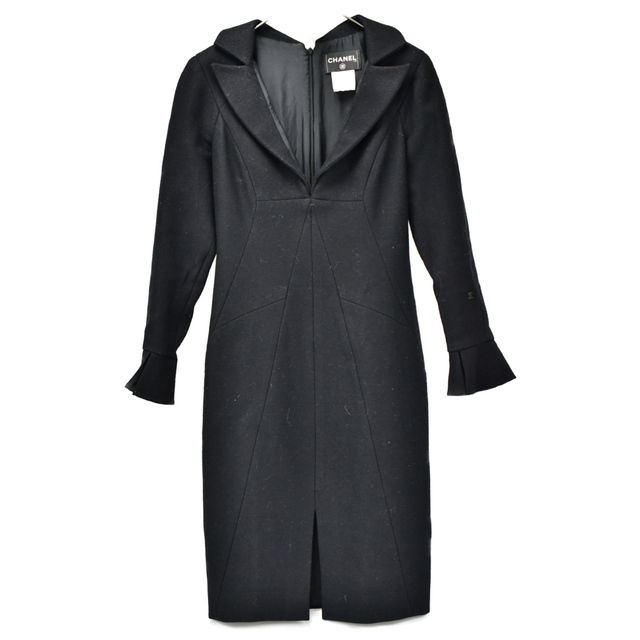 CHANEL ウールワンピース BLACK-