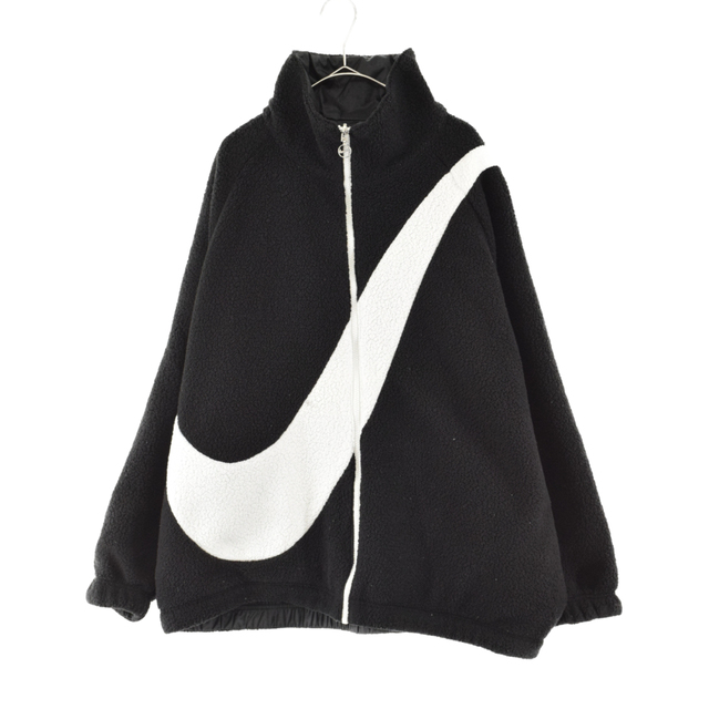 NIKE ナイキ BIG SWOOSH SHERPA JACKET ビッグスウッシュ リバーシブルシェルパフリースジャケット ブラック CI8938-010