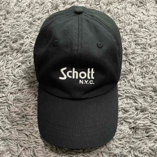 ショット(schott)のSchott -コットンツイル キャップ ブラック-(キャップ)