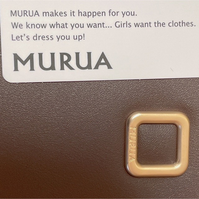 MURUA ムルーア トートバッグ スクエアメタル MR-B915 ブラウン 1