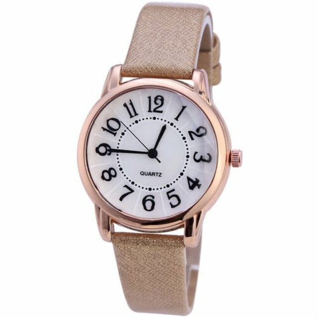新作 レディース 腕時計 クォーツ ブラウン×ゴールド 時計 レディースのファッション小物(腕時計)の商品写真