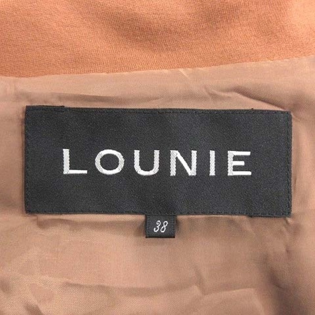 LOUNIE(ルーニィ)のルーニィ テーラードジャケット シングル カットソー 総裏地 38 茶 ブラウン レディースのジャケット/アウター(その他)の商品写真