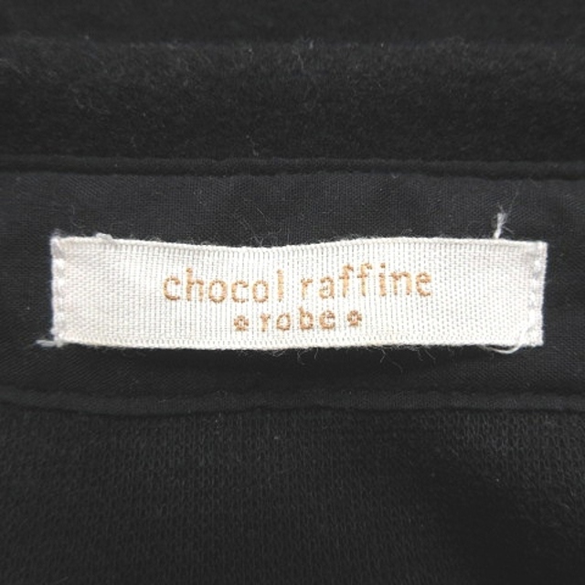 chocol raffine robe(ショコラフィネローブ)のショコラフィネローブ シャツジャケット 起毛 長袖 F 黒 ブラック /AU レディースのトップス(シャツ/ブラウス(長袖/七分))の商品写真